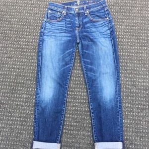 7 For All Mankind Skinny Relaxed Jeans Size 26